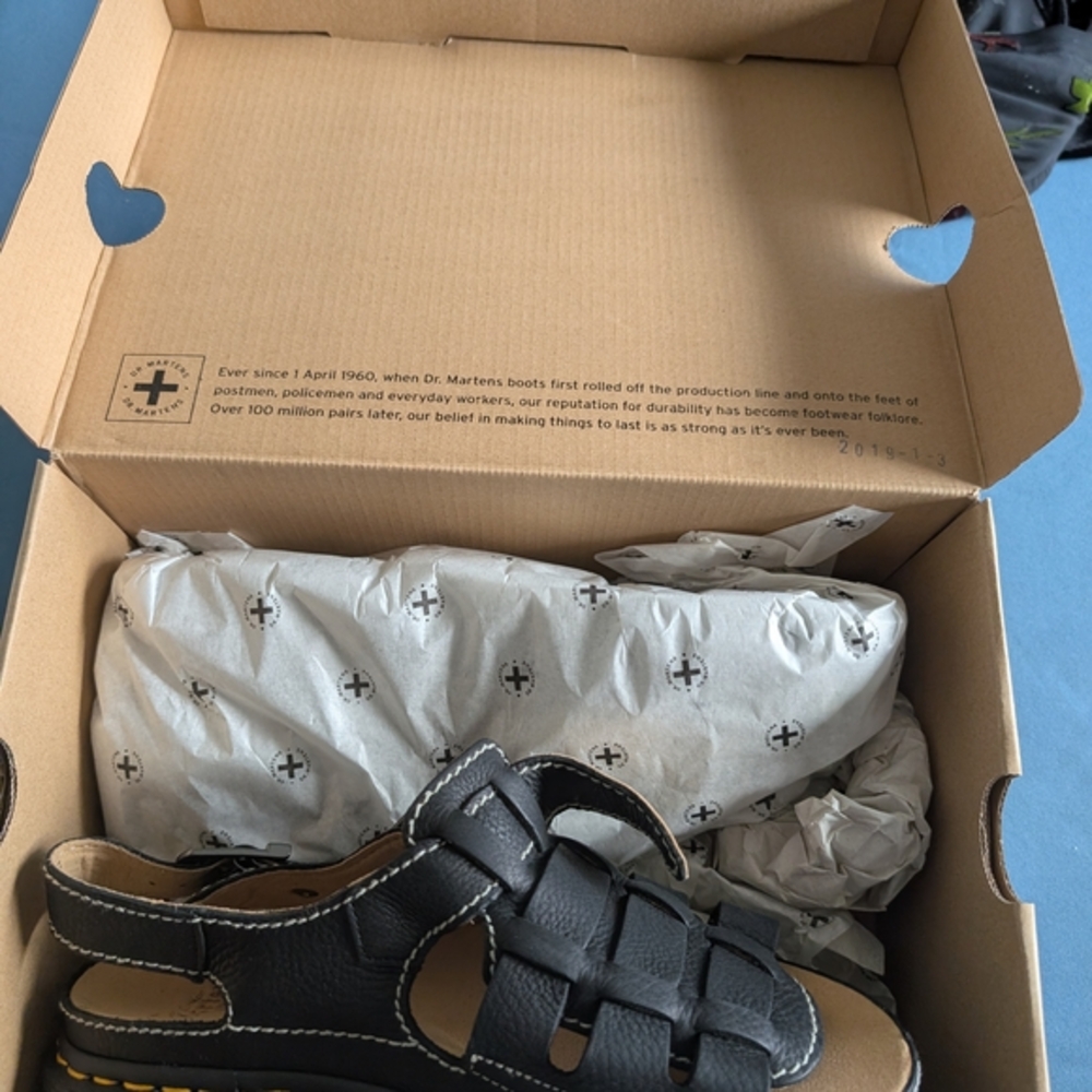 Dr. Martens Black Sandals Platform